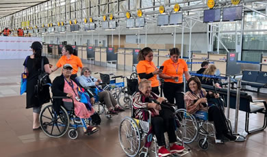 AEROPUERTO SANTIAGO INCORPORA 100 NUEVAS SILLAS DE RUEDAS
